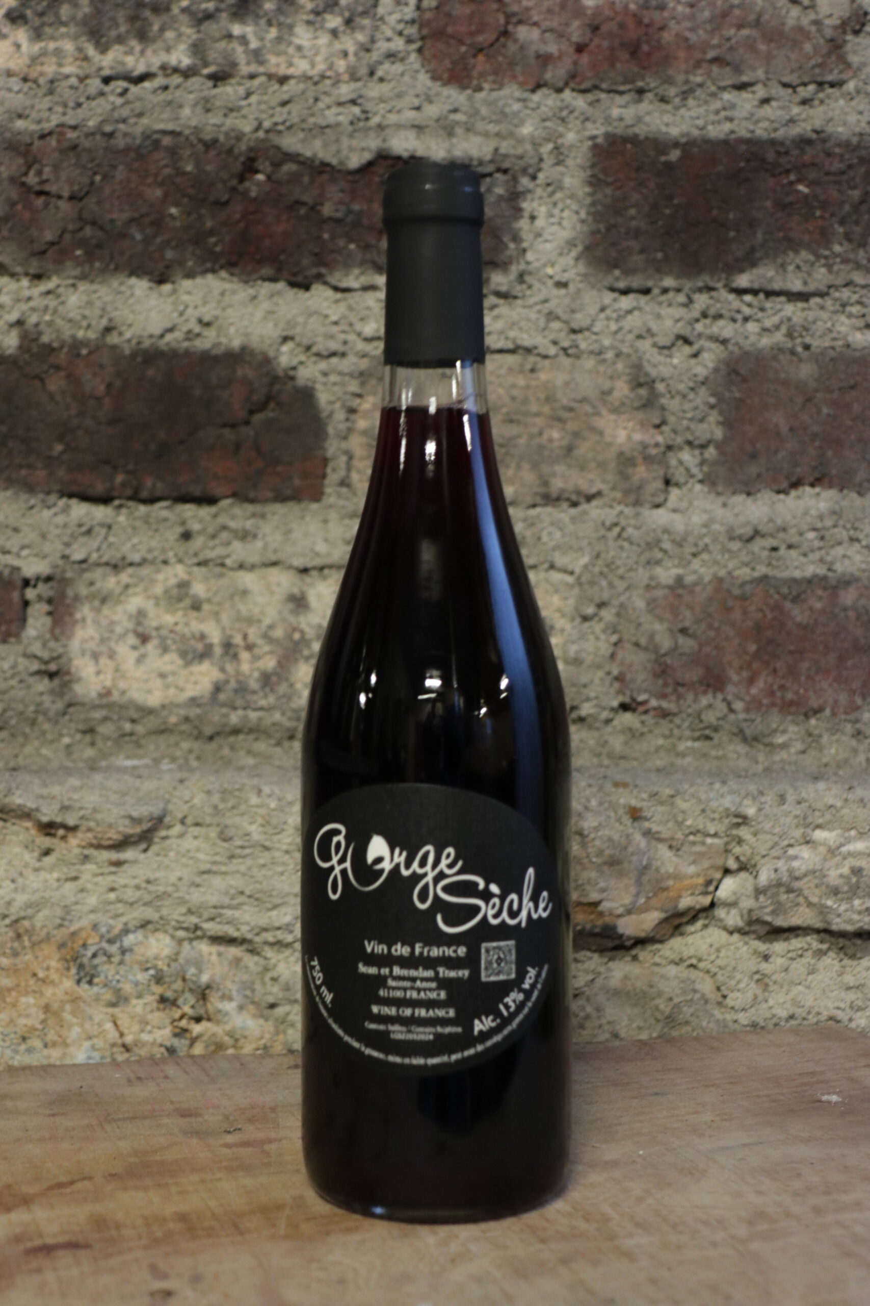 Vin naturel Rouge - Gorge Sèche - Gamay de bouse, Pineau d'Aunis - Val de loire - Vin de Loire - French Wine